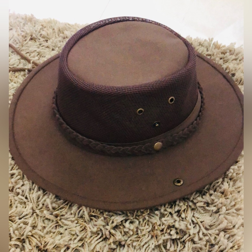 NWT Frontier Chocolate Wide-Brim  Hat S/M UPF 50+